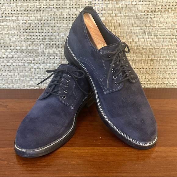 Cole Haan Other - Blue Suede Lace-Up Derby Shoes by Cole Haan Frankland Grand C31409 10 M